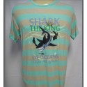 T-shirt Shark The King (listrada cinza/verde) Lapa 40 Graus